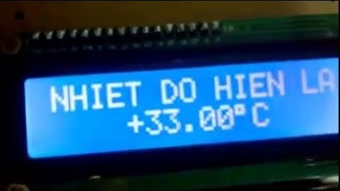 89X52 Giao tiếp DS18B20 Hiển thị LCD16x2 có cảnh báo nhiệt độ.