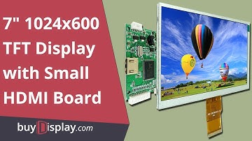 How to Connect 7 inch TFT LCD Display 1024x600 w/Touch Screen Panel to Raspberry Pi/HDMI Board