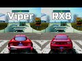 NFS Most Wanted Dodge Viper SRT Vs Mazda RX8 Drag Race