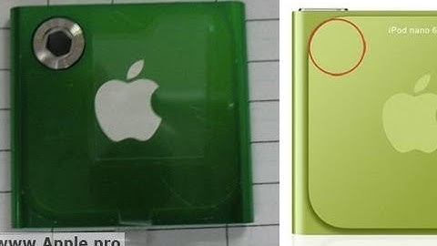 iPod Nano 7G Pictures Leaked? Rear Facing Camera?