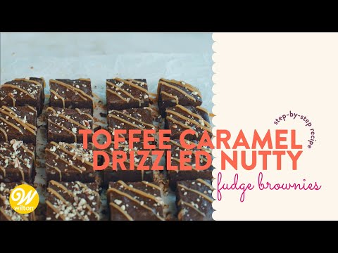 How to Make Toffee Caramel Drizzle Fudge Brownies