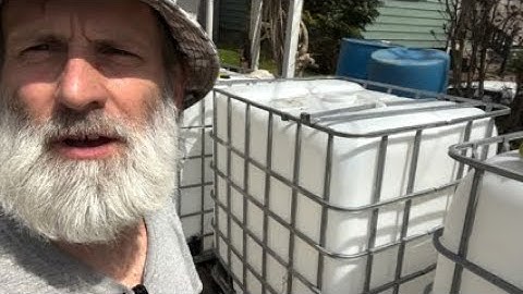 How To Aquaponics System **DIY** Cutting IBC Tote For Fish Grow Out Tank -  PART 1