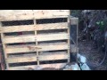 Chicken coop made out of pallets.