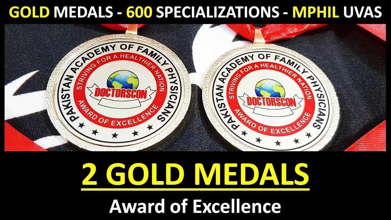 Alhamdulillah! My Sister & I've been Awarded GOLD MEDALS (Award of Excellence) in 31st DOCTORSCON