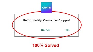 How To Fix Unfortunately Canva has stopped error problem solved on Android