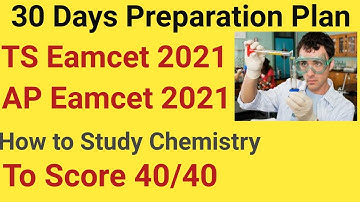 30 Days Preparation plan for TS/AP Eamcet 2021