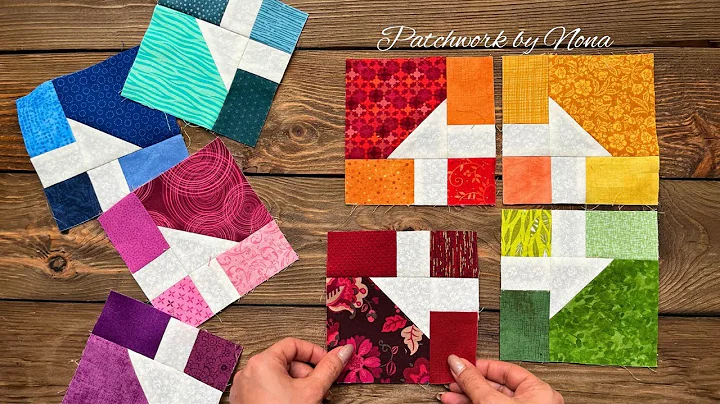 🌟 Modern Patchwork Blocks from Fabric Scraps | Colorful & Easy
