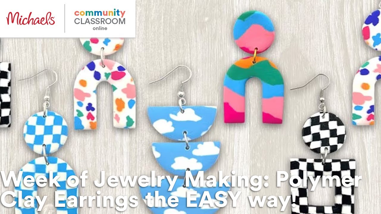 Polymer Clay Jewelry Making Beginner Workshop LIVE session + DIY Kit –  Mindful Vibing Academy