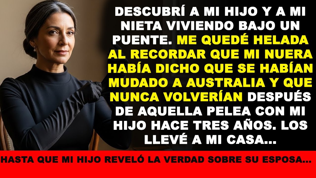 Descubrí a mi hijo y a mi nieta viviendo bajo un puente… Mientras mi nuera disfrutaba en Australia