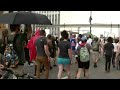 Protesters march on Day 13 in Downtown Detroit