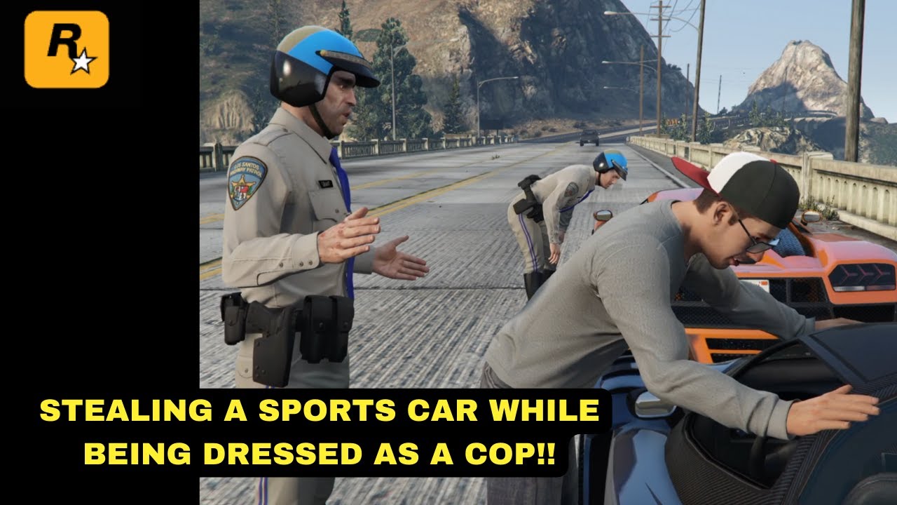 We Dressed up as Police & Stole Sports Cars during an epic Drag Race in