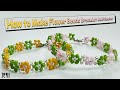 Comment faire un bracelet en perles de fleurs multicolore  tutoriel de bracelet perl
