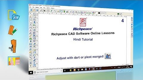 Richpeace CAD Software Hindi Tutorial-Adjust with dart or pleat merged