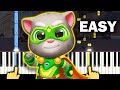 Talking TOM HERO DASH City Theme EASY Piano Tutorial 