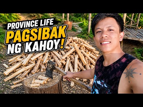 GANITO KAMI SA PROBINSYA! PAGSIBAK NG KAHOY PARA SA PANGGATONG @BossJ_OfficialPH