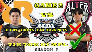 TIK TOK DI RANK NO, TIK TOK DI MPL YES BOSS | MPL SEASON 7 MOBILE LEGENDS BANG BANG