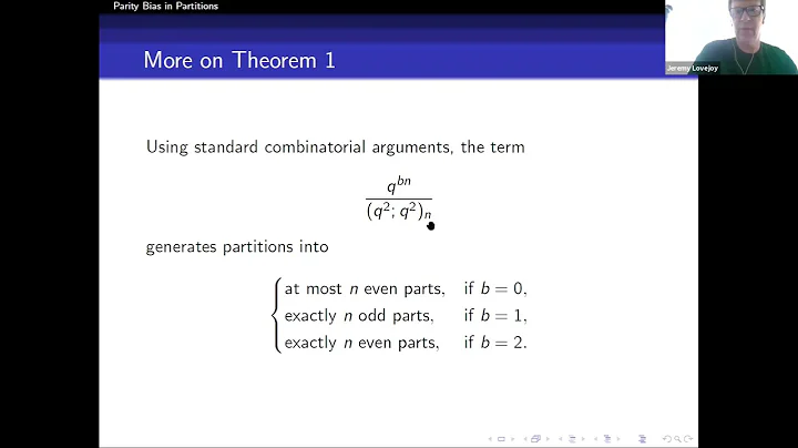 Jeremy Lovejoy  Parity bias in partitions