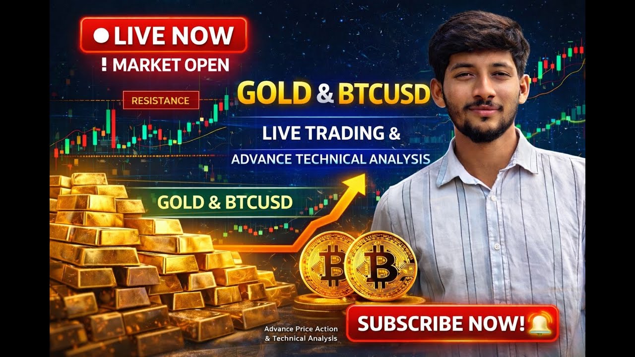 🔴 Live Trading ( SMC ) | XAUUSD & BTCUSD | NY Session  