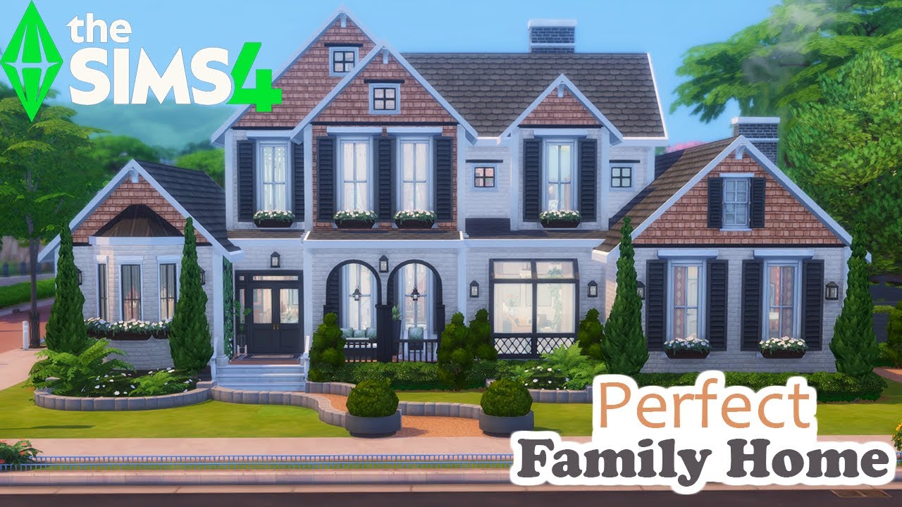 Perfect Family Home | The Sims 4 Speed Build - YouTube