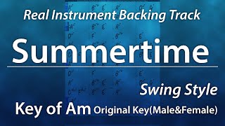 Summertime/Backing Track/RealInst/Am (Original Key - Male & Female Vo Key)/Simple Swing8bars Intro