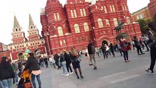 06 14 18 Walking Through World Cup Crowd Outside Red Square