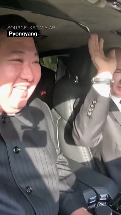 Putin and Kim Take Turns Driving Luxury Russian Car in Pyongyang