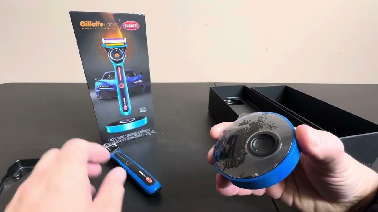 Gillette Heated Razor for Men, Bugatti Limited Edition Shave Kit
