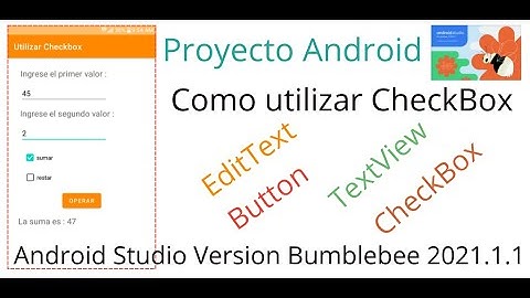 Como Usar CheckBox en Android Studio