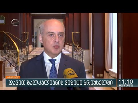 დავით ზალკალიანის ვიზიტი ბრიუსელში