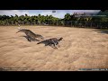 анимации охоты кархарадонтозавра (Jurassic World Evolution 2)