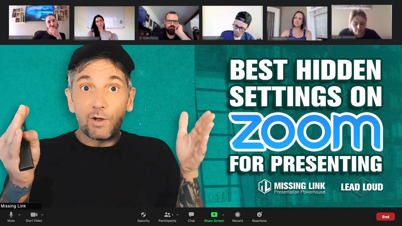 how to show presentation and speaker on zoom