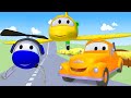 Het Vliegtuig - Tom de takelwagen in Autostad Nederlands 🚗 Cartoons voor kinderen