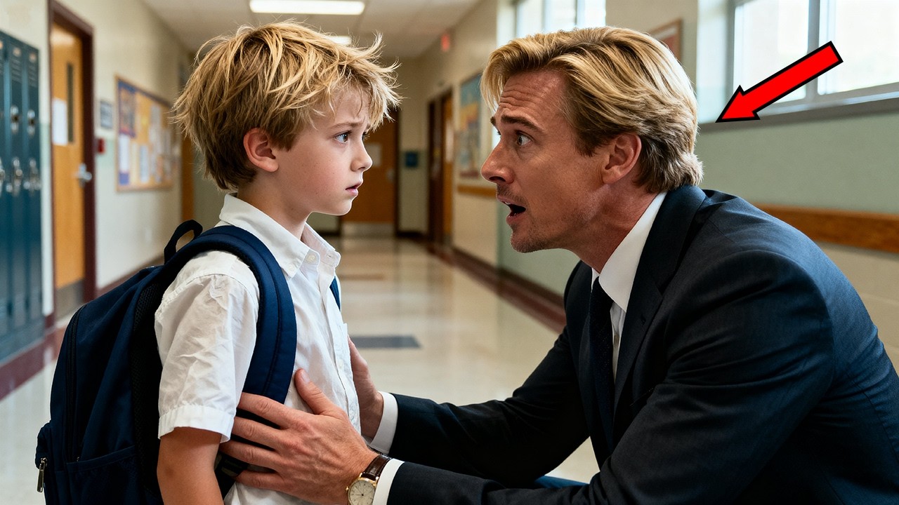 A Millionaire Went to Pick Up His Son — Then He Saw a Boy Who Looked Exactly Like Him...