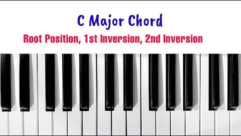 C Major Chord (Root Position, 1st Inversion, 2nd Invertion)  Music Theory with Lester Delgado