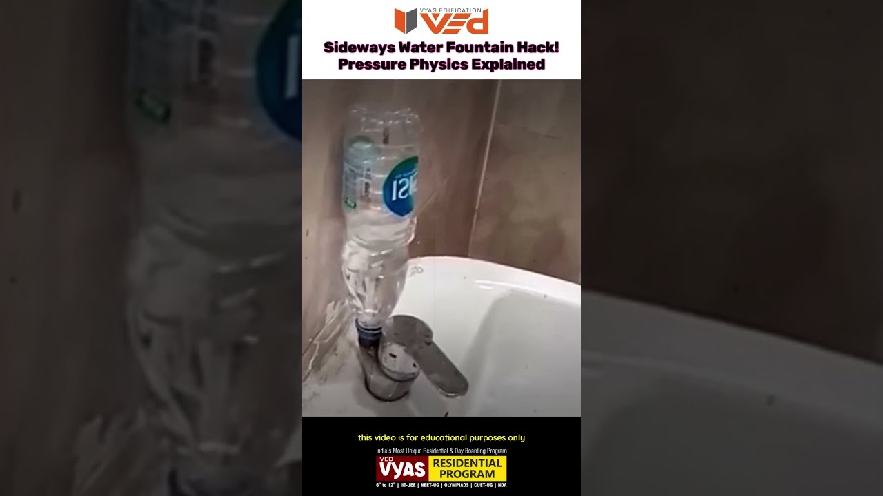 Pressure Physics Creates This Crazy Water Fountain Shorts Viral Science