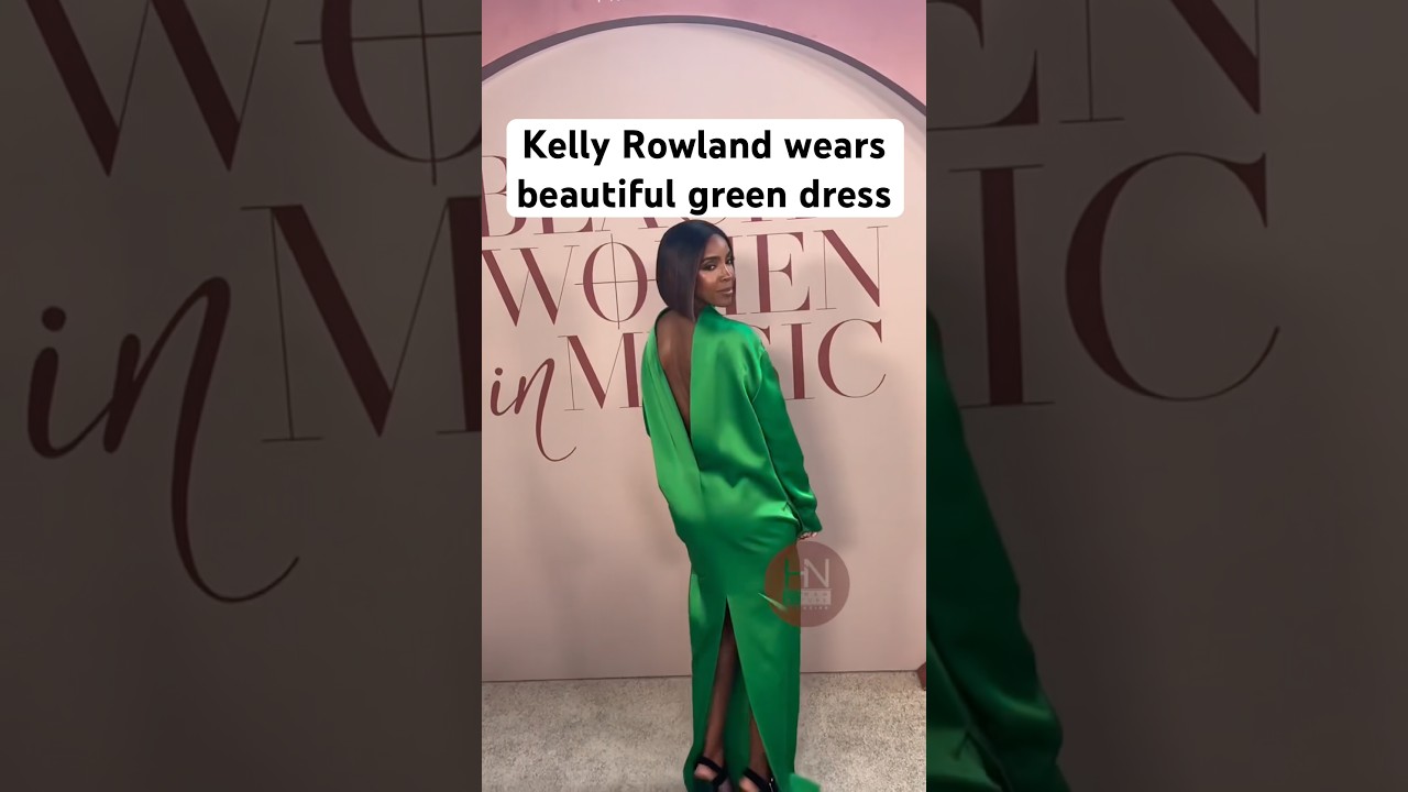 kelly rowland green dress Kelly Rowland tears up about heated security guard incident: 'I stood my ground'
