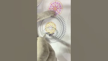 Spirograph Art draw ASMR Satisfying #shorts #shortvideo #spirograph #art #asmr