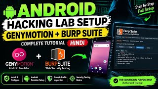Android Hacking Lab Setup in Hindi | Genymotion + Burp Suite