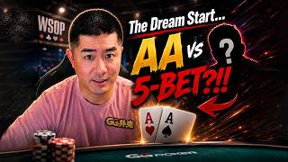 I Got AA… and got 5BET!|WSOP $3K 6-Max