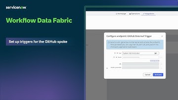 Workflow Data Fabric | Set up triggers for the GitHub spoke