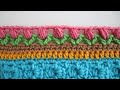 Crochet Tulip Border using the Puff Stitch