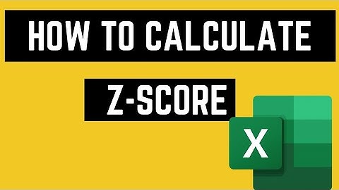 How to calculate z score in Microsoft Excel #Zscore