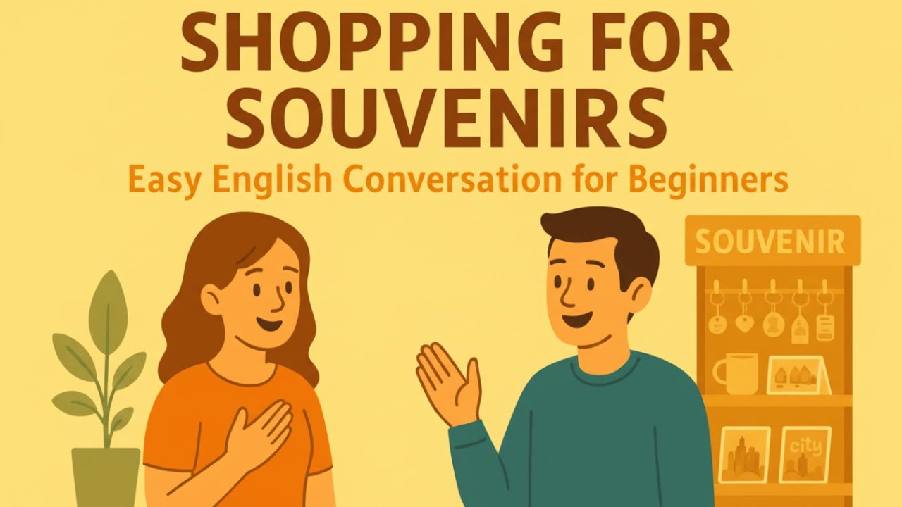 Shopping for Souvenirs in English — Real Travel Phrases You MUST Learn | Easy English for beginners