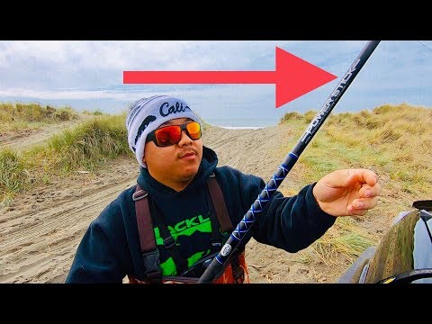 My NEW SURF ROD!! Offshore Angler Power Stick Surf Spinning Rod 