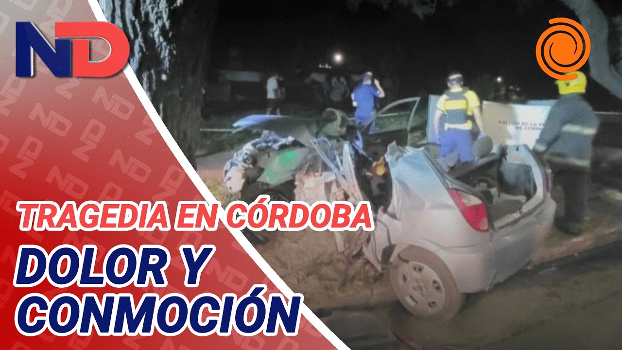 La desgarradora reacción del chico que murió en el choque con un árbol en Córdoba