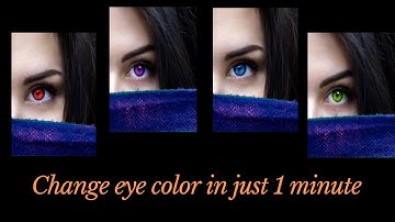 change eye color in just 1 minute in Photoshop ! Photoshop 2021 tutorial ! how to change eye color !