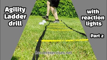 Agility ladder drill with reaction lights - part 2