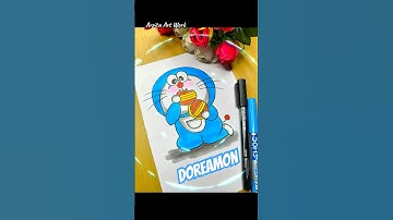 How to draw a cute Doraemon || Doremon drawing easy step by step ✨😍 #arpitaartwork