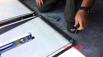 Netfloor USA CamassCrete Raised Floor Cable Management Floor Pedestal Adjustment Video