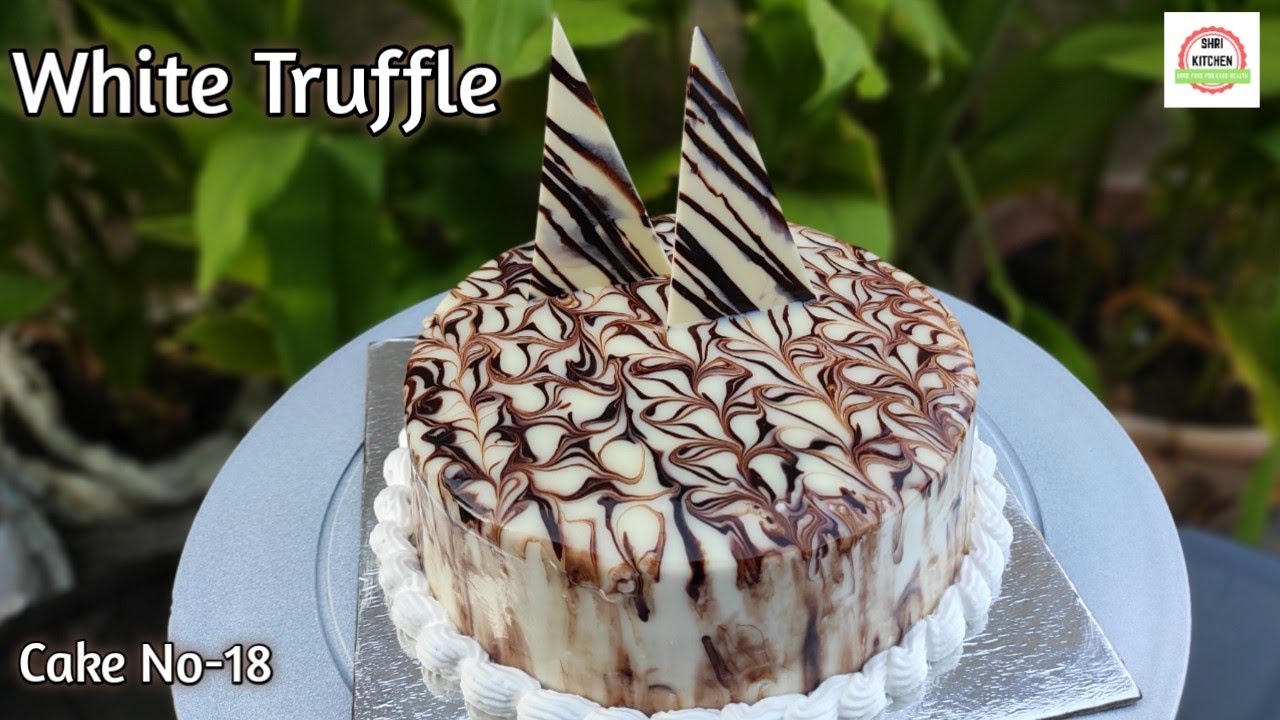 white Chocolate Truffle Cake | कोणीही करू शकेल असा व्हाईट ट्रफल केक